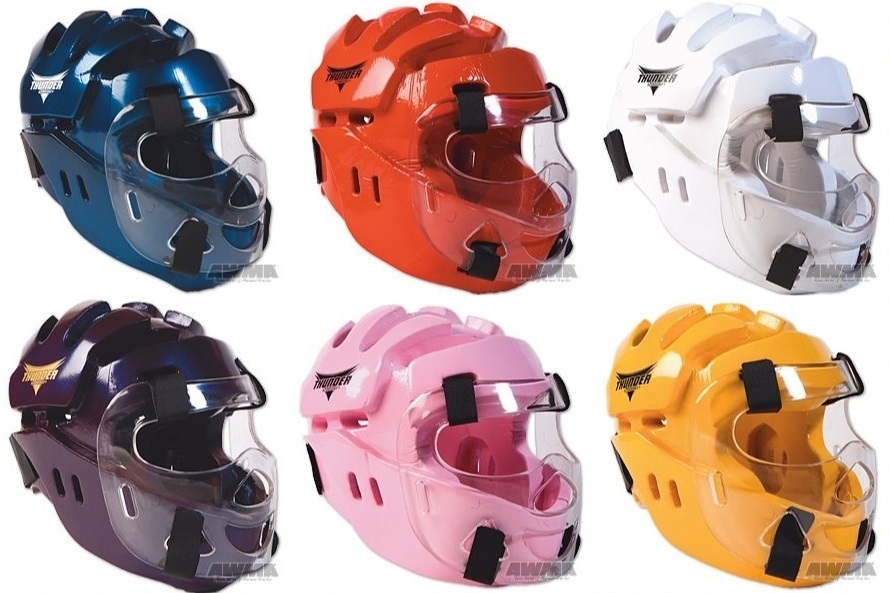 ProForce Thunder Full Headguard Sparring Headgear with Face Shield for Karate