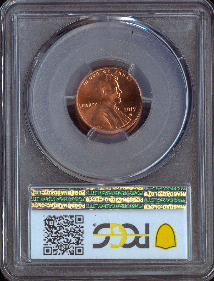 2019-W Lincoln Shield Cent PCGS MS69 RD Quality