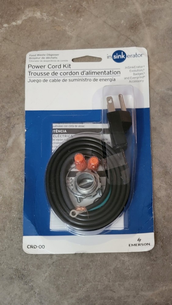 Power Cord Accessory Kit for InSinkErator Garbage Disposals CRD-00 NEW Emerson