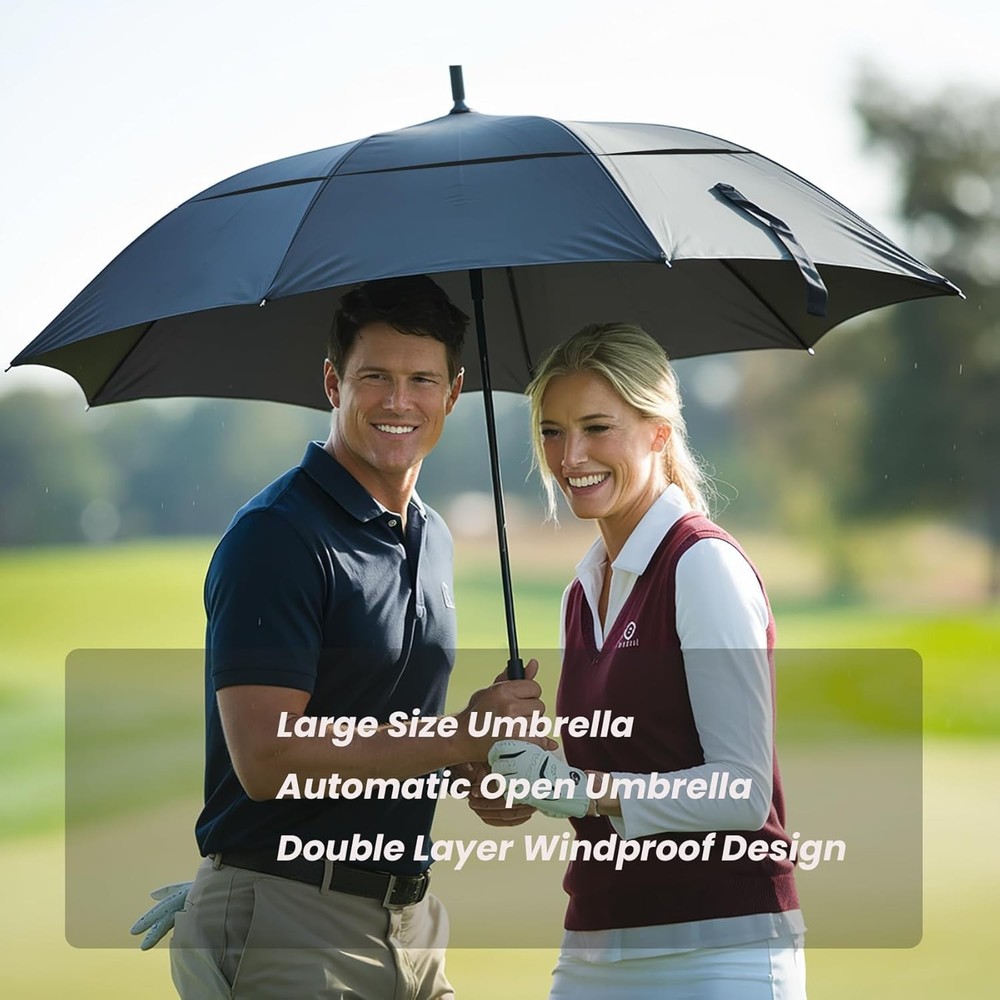 Extra Large Golf Umbrella, 68 Inch - Windproof & Waterproof