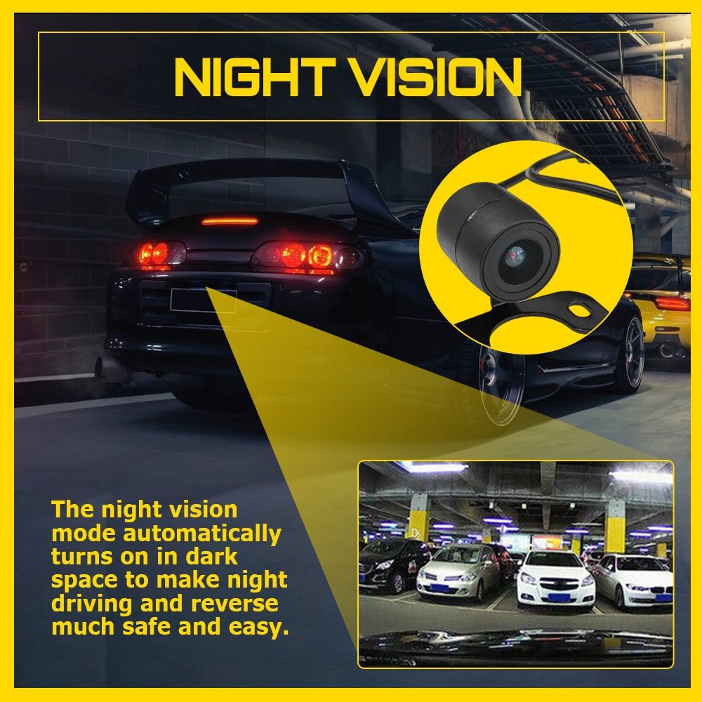 170° CMOS Front/Side/Rear View Reverse Backup Night Vision Parking Camera HD EOA