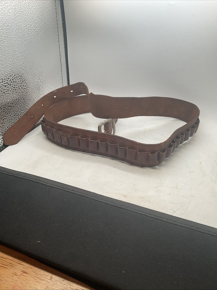 Ammo Holder - Brown Leather  - Small Ammo Pieces - 42” Long