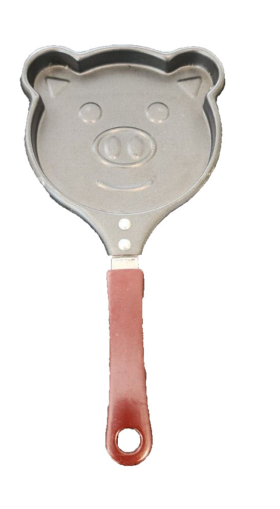 Cooks Works - Pancake And Eggs Pan - Nonstick Pig Pan Fun Face
