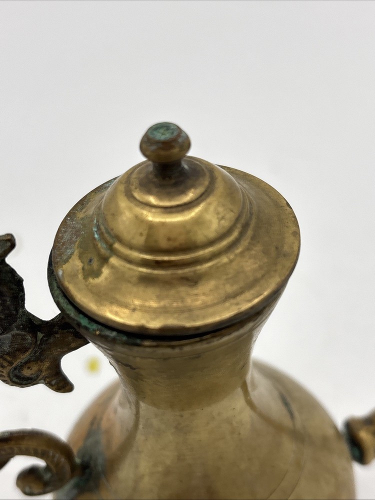 Vintage Golden Brass Antique Teapot