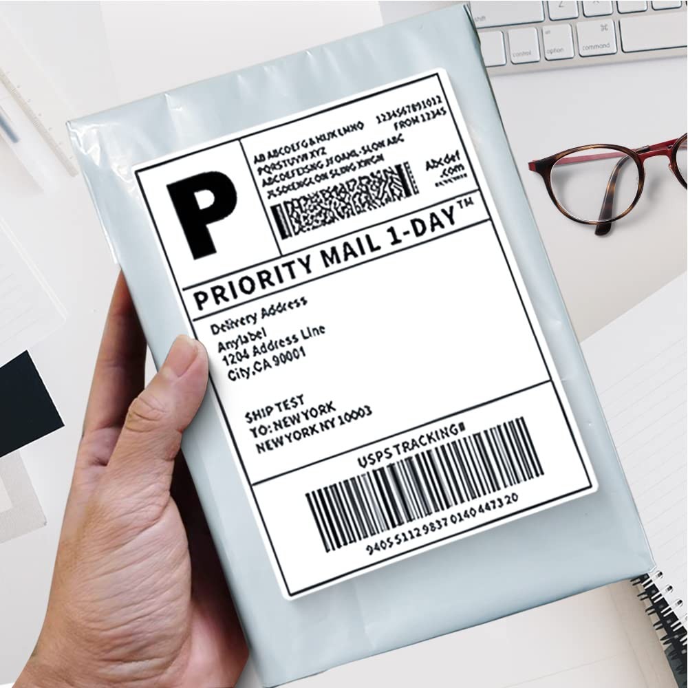 POLYSELLS Poly Mailers Shipping Envelopes, Strong 7.5" X 10.5", White