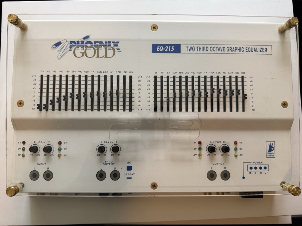 Phoenix Gold EQ-215 Two Third Octave Graphic Equalizer Car Audio Processor