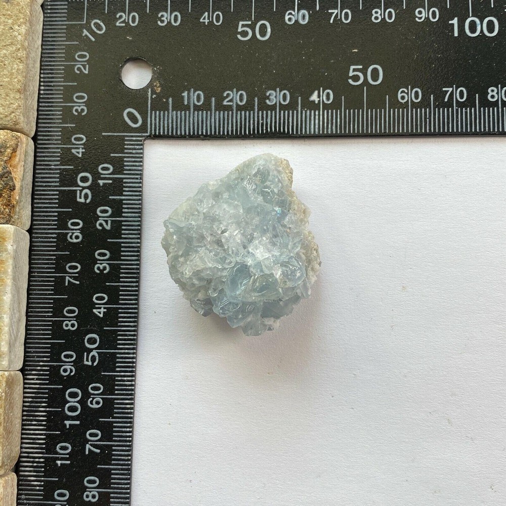 CELESTITE [ CELESTINE] NATURAL MINED ROUGH SPECIMEN 36g MF7107