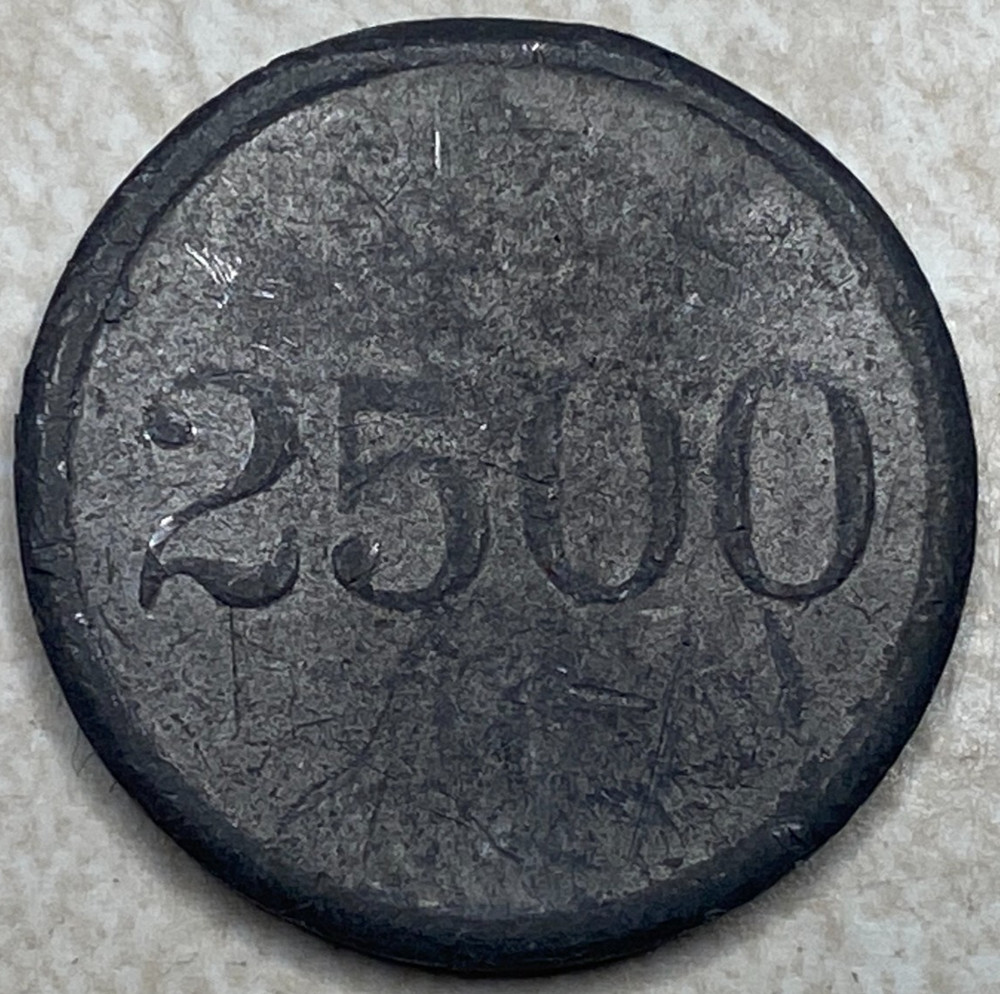 2500 Minneapolis MN Minnesota Token T1409