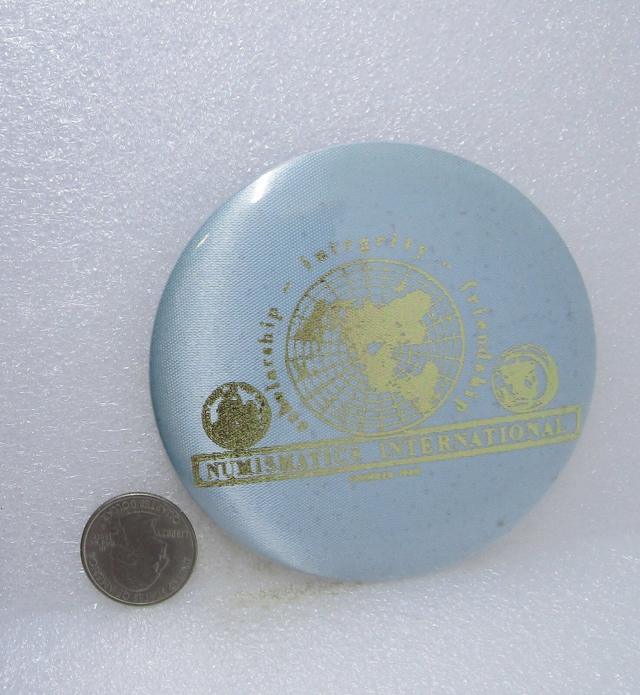 Numismatics International Button Pin