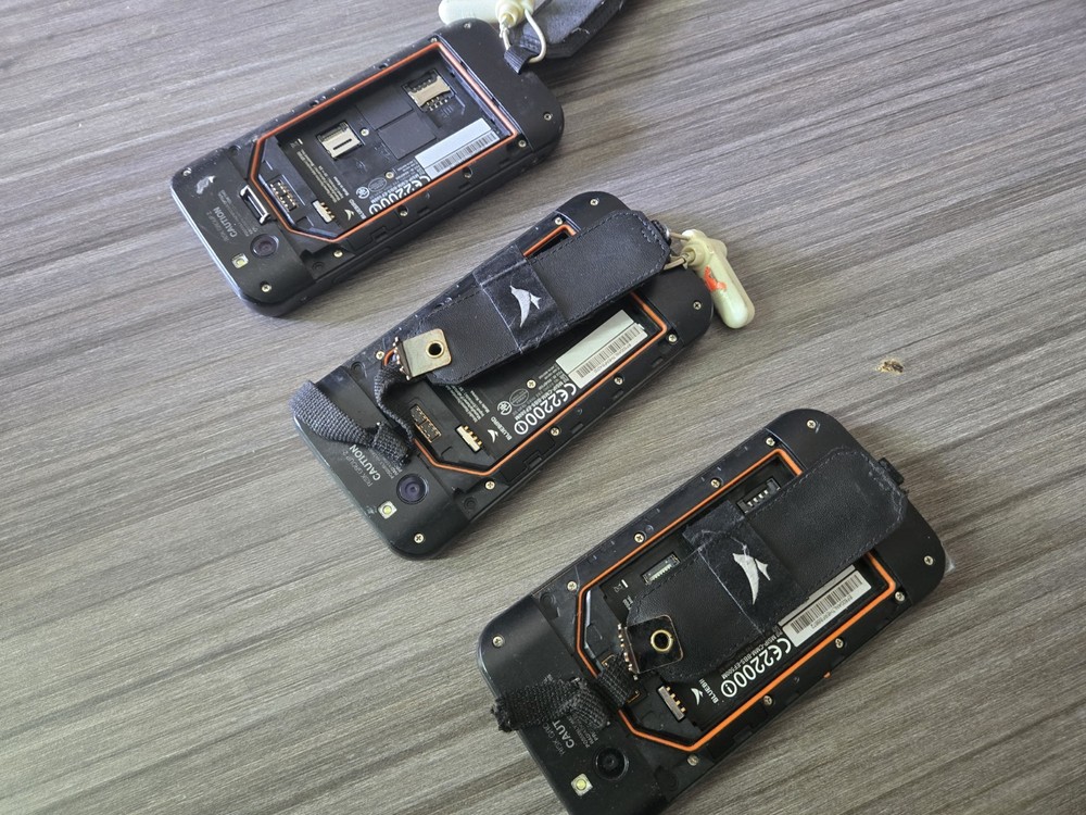 lot of 3 BLUEBIRD EF500 Mobile Handheld Computer Barcode Scanner