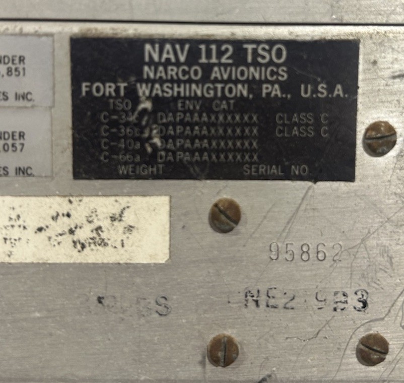Narco Nav 112 Indicator