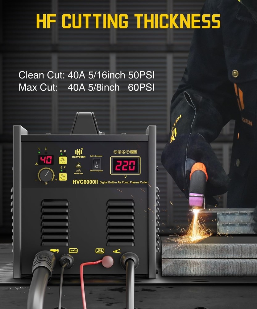 Professional-Grade Plasma Cutter with Built-in Compressor & Long-Lasting Quality