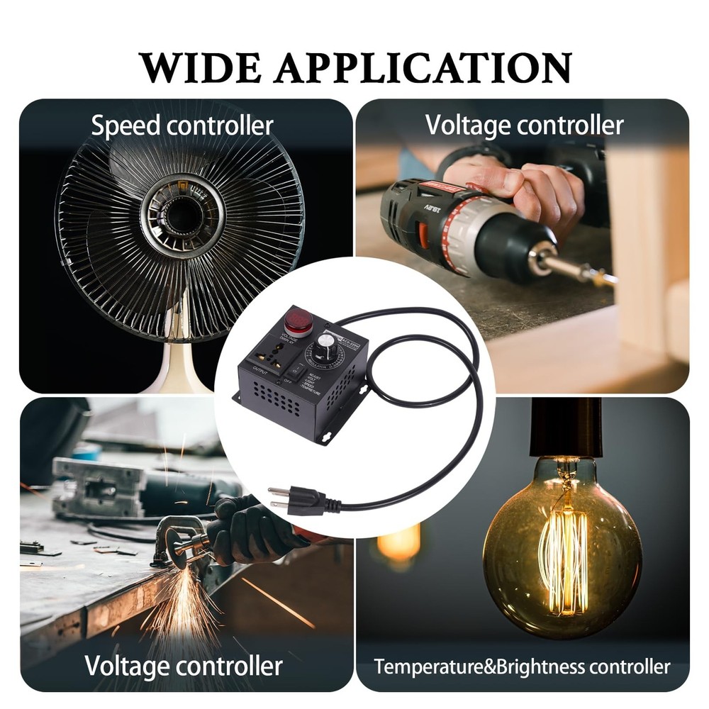 AC Motor Speed Controller ,Fan Speed Controller&Variable Speed Controller, 12...