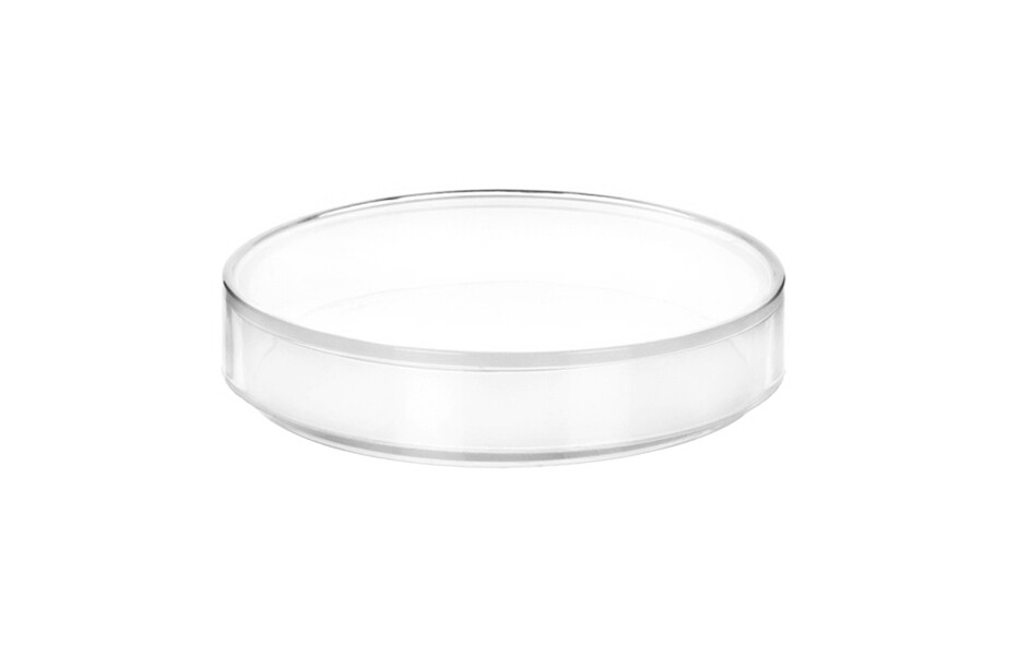 12PK Plastic Petri Dishes - 2.9" Dia., 0.5" Depth - Polypropylene - Eisco Labs