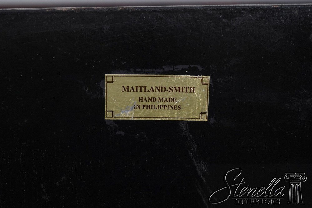 F64295EC: MAITLAND SMITH Tooled Leather Slant Front Desk