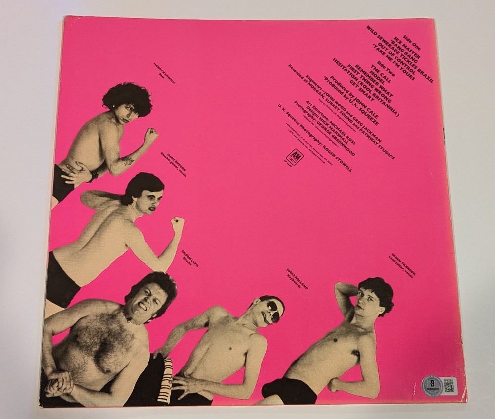 SQUEEZE GLENN TILBROOK signed autographed "UK SQUEEZE" LP RECORD BECKETT (BAS)