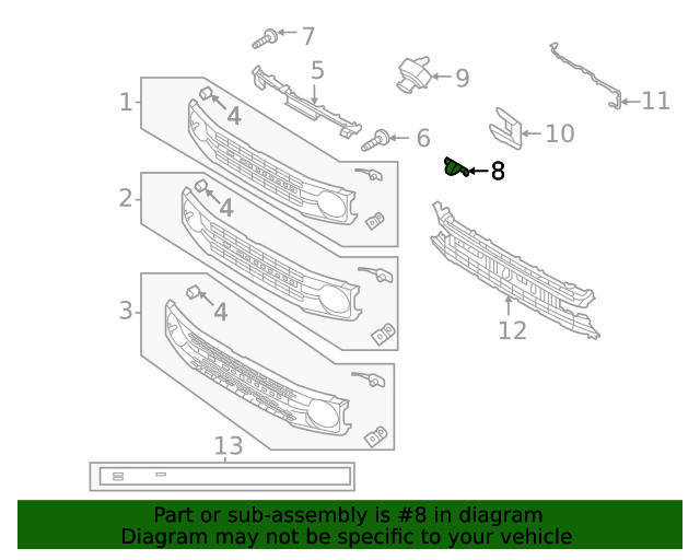 Genuine Ford Park Assist Camera Bracket M2DZ8C324ABPTM