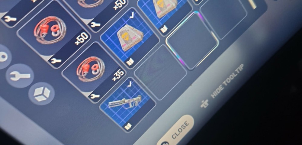 Game Item Asset Inventory Screenshot - Weapons and Resources