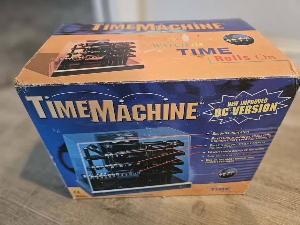 Time Machine Rolling Ball Kinetic Clock Hoffman Products DC Version New Open Box