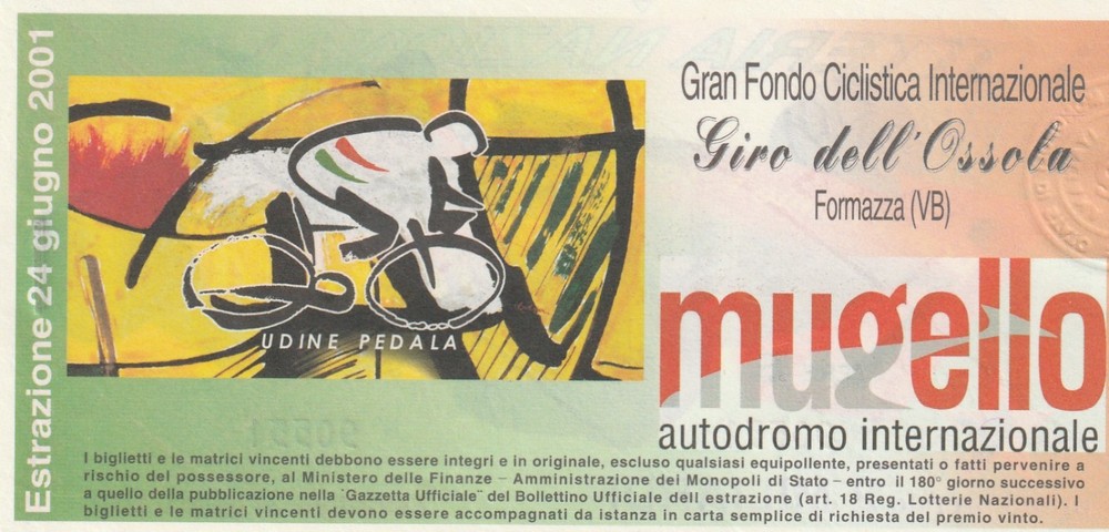 TICKET - LOTTERY - NATIONAL - DRAW 24/06/2001