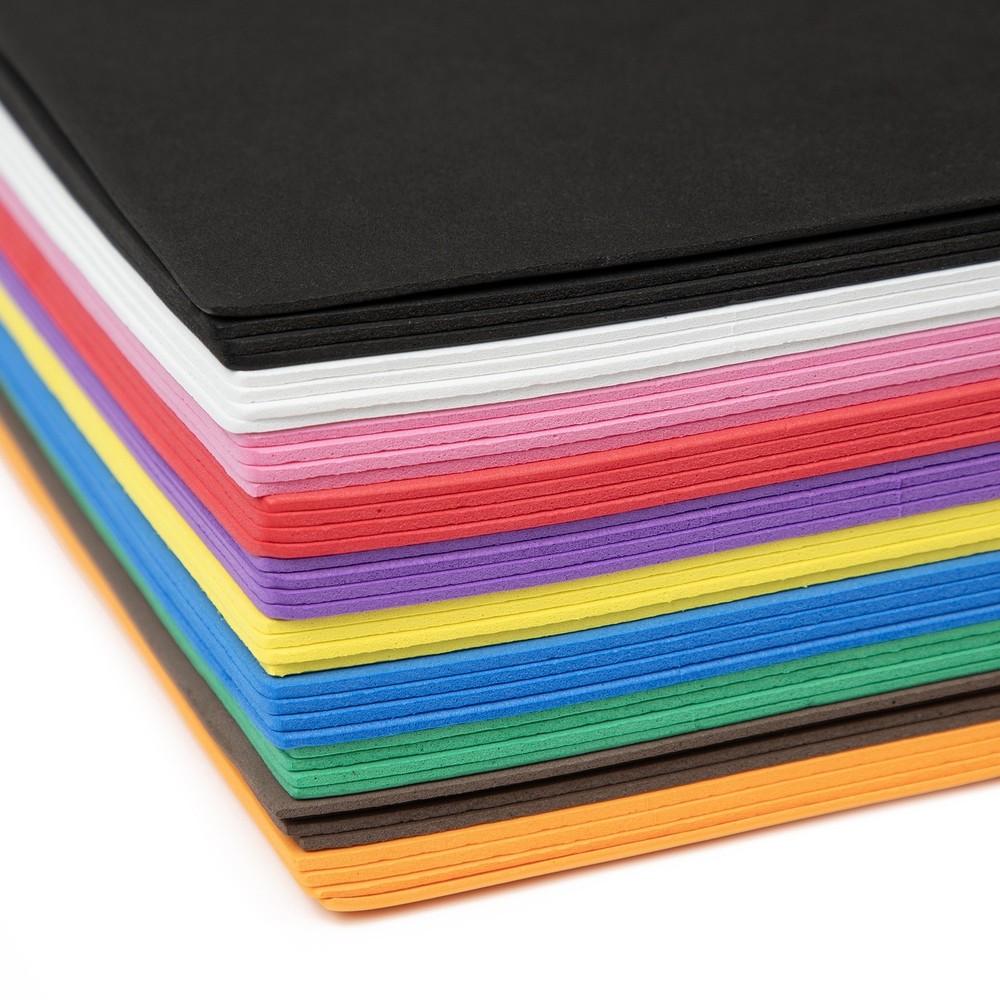 CousinDIY Foam Sheet 9"X12" 2mm 40/Pkg-Assorted Colors