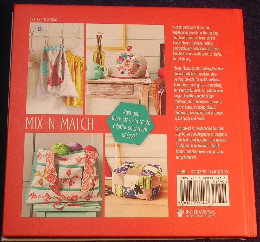 3 References, Molly Makes Patchwork, Quilting Shortcuts, Patchwork & Applique