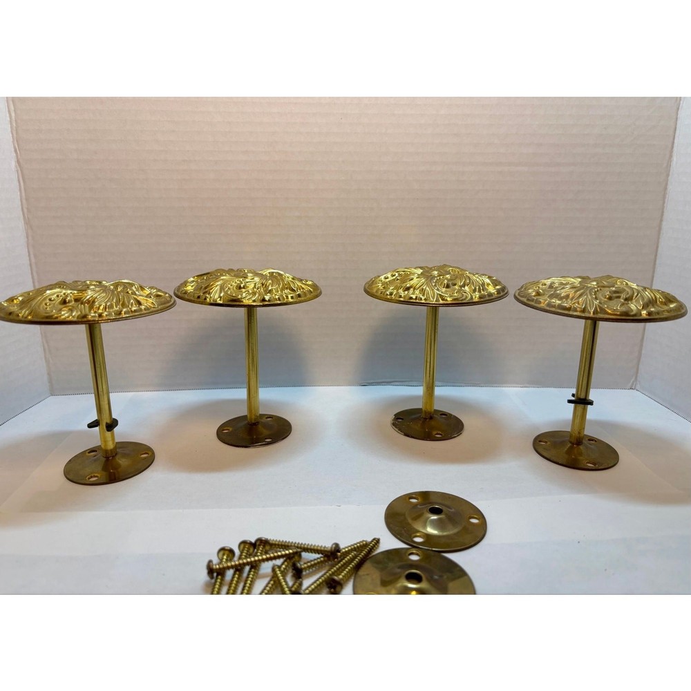 Vintage Baroque Brass Drape Holders