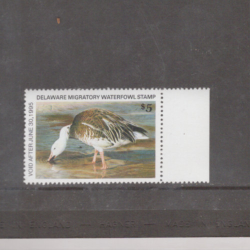 Delaware State Duck Stamp 1994 $5.00 at face value (no serial #)