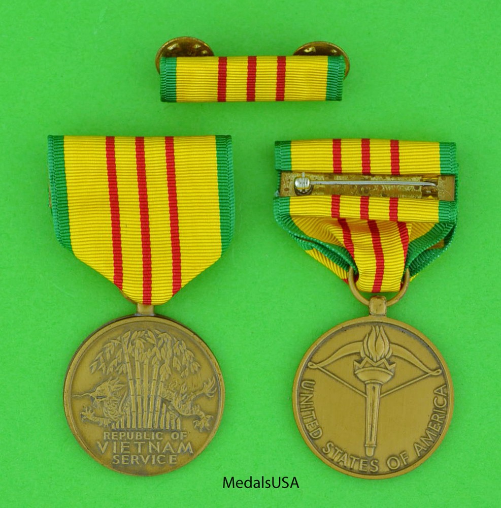 VIETNAM SERVICE MEDAL SET - Original GI Issue - in issue blue box