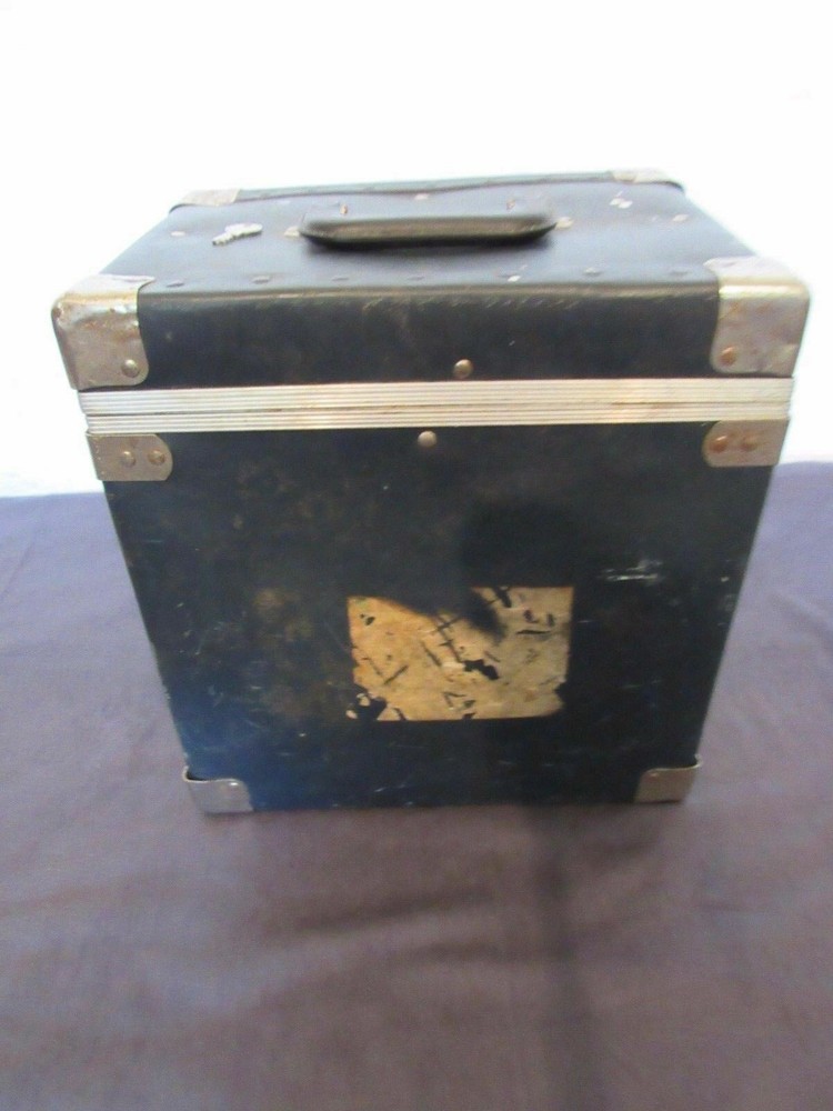 Vinyl Record File Box Flight Storage Carry Hardshell Case Locking Industrial