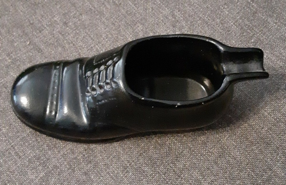 Ashtray Black Shoe Made In England