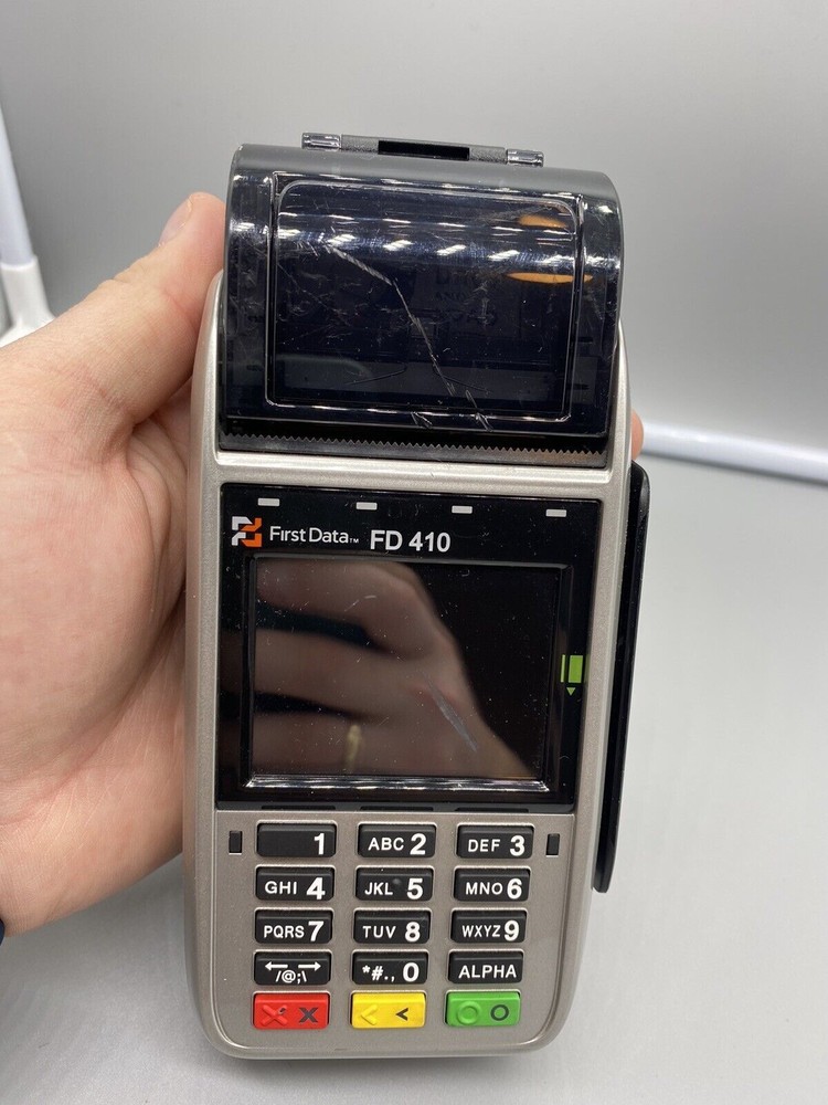 First Data Fd410 DW EMV Wireless Handheld Credit Card Terminals - Not Tested