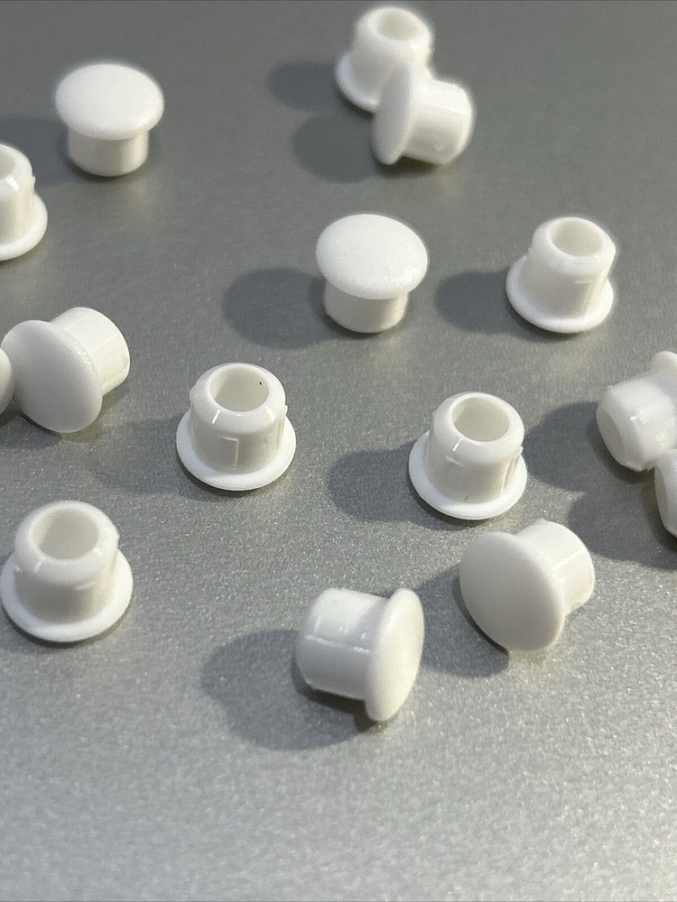 1/4" White Hole Plugs - Qty 25