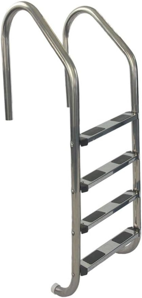 4-Step Stainless Steel Pool Ladder | In-Ground Swimming Pool Entry & Exit System