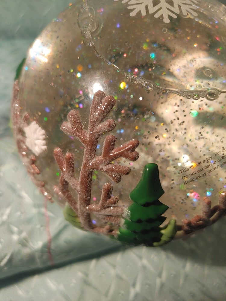 St Nicholas Square Winter Forest Snow Globe