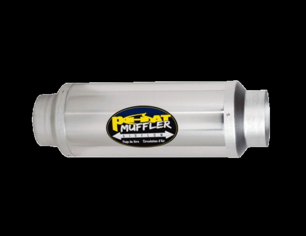 Phat Muffler, 10″ x 35″, Silver