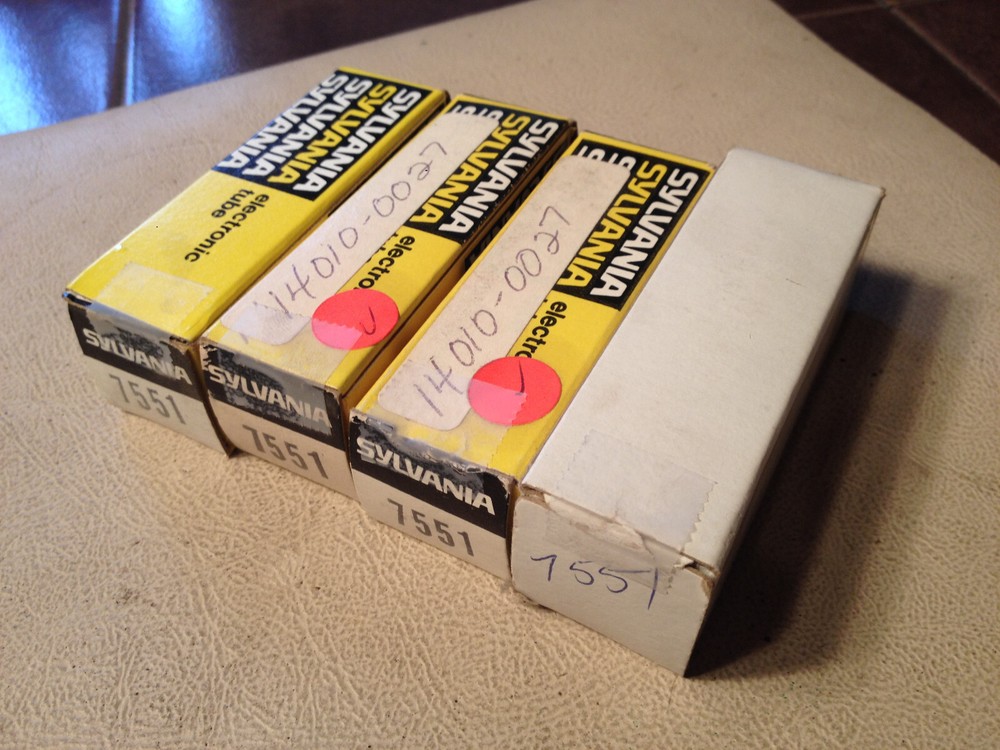 4 Sylvania 7551 Tubes