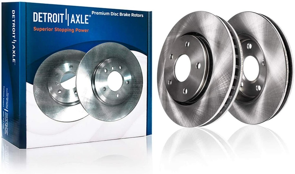 Front Disc Rotors + Ceramic Brake Pads for 2013-2019 Cadillac XTS Brake Code J64