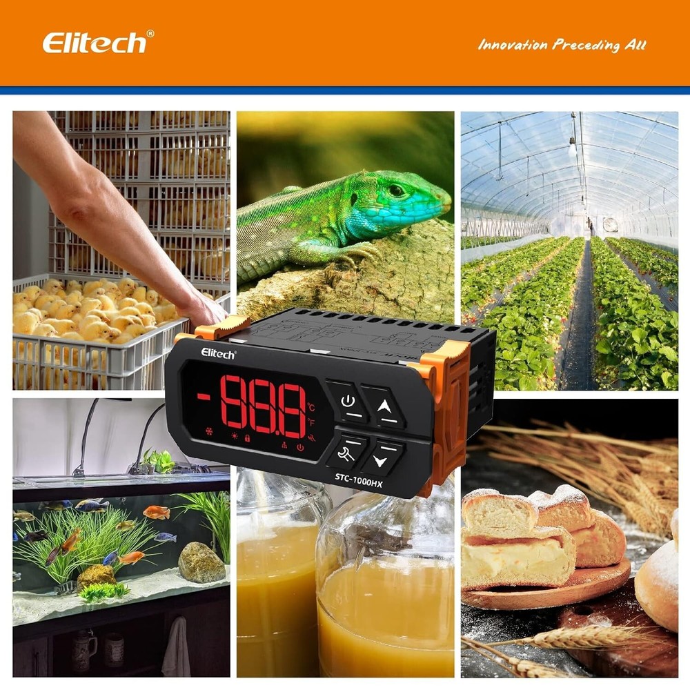 Elitech STC-1000HX Temperature Controller ℉⇋℃ Fahrenheit Celsius Switchable Orig