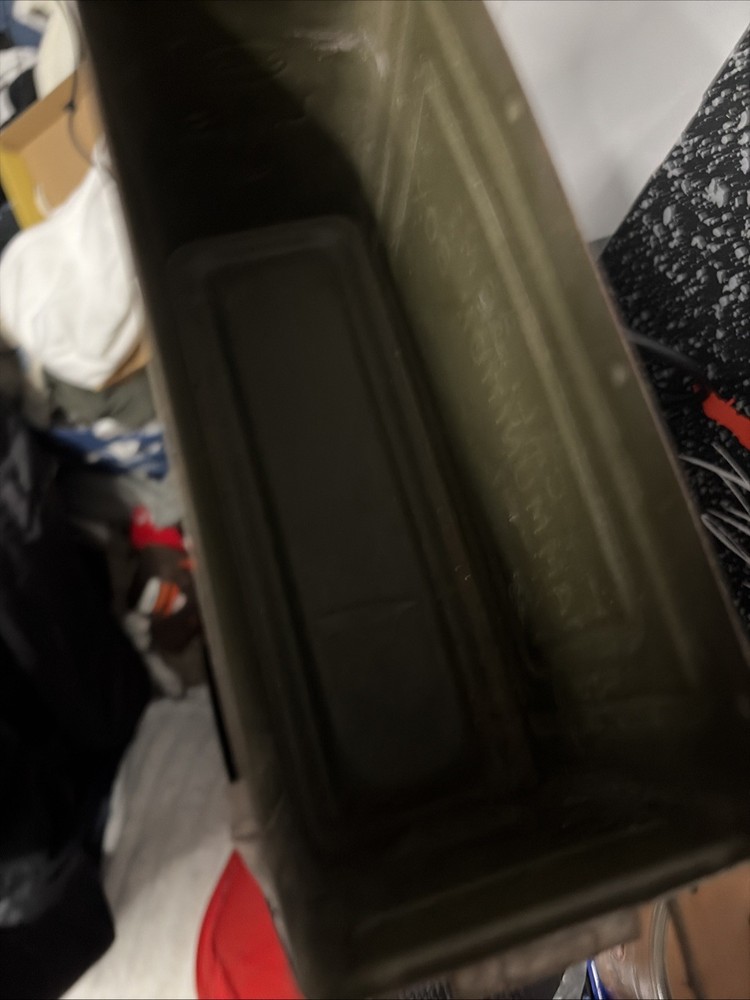 Old Millitary Ammo Box Metal Case