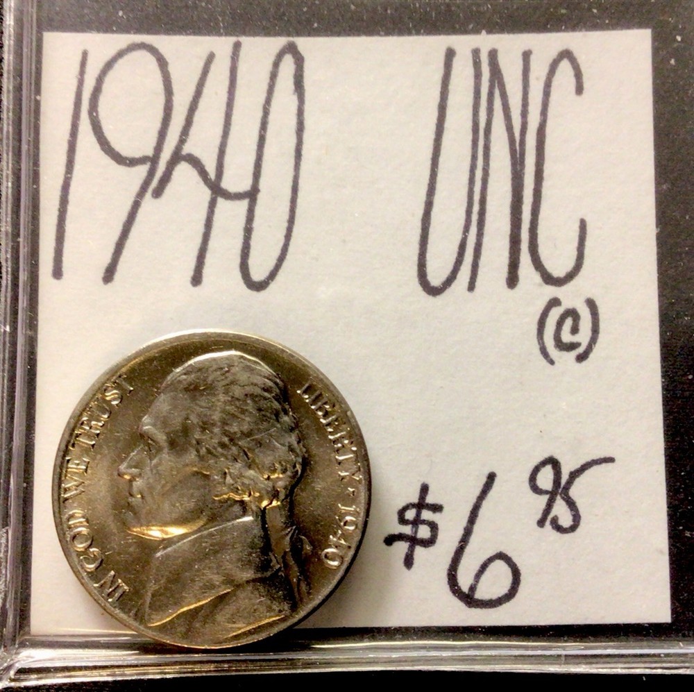 1940 Jefferson Nickel UNC! ENN Coins