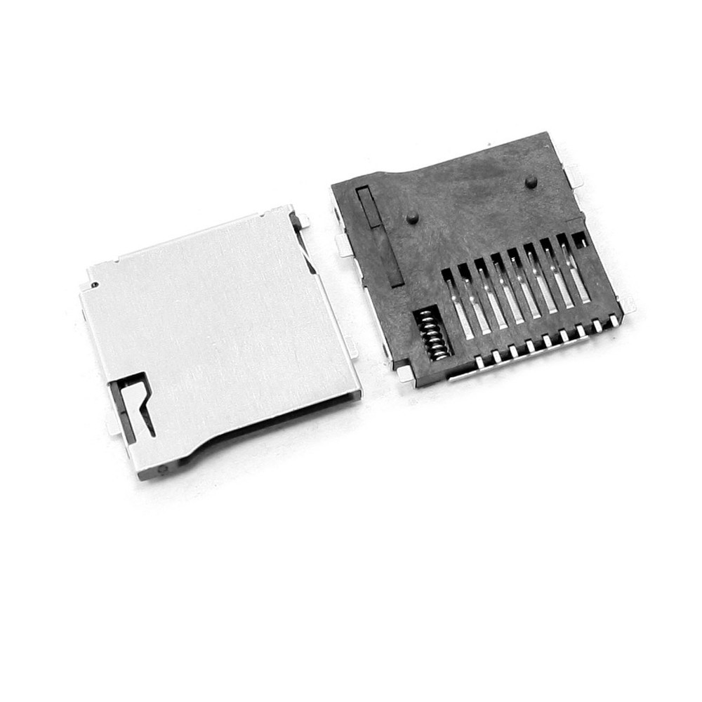 5Pcs Micro SD Memory Card Socket Slot Spring Loaded Push/Push New