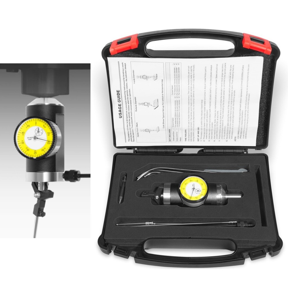 Coaxial Centering Indicator Co-Ax Precision Milling Machine Test Dial .0005 CNC