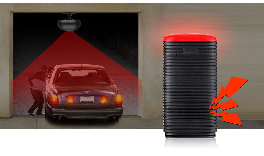 Wireless Driveway Alarm Motion Sensor Home Garage Alert Chimes Security System