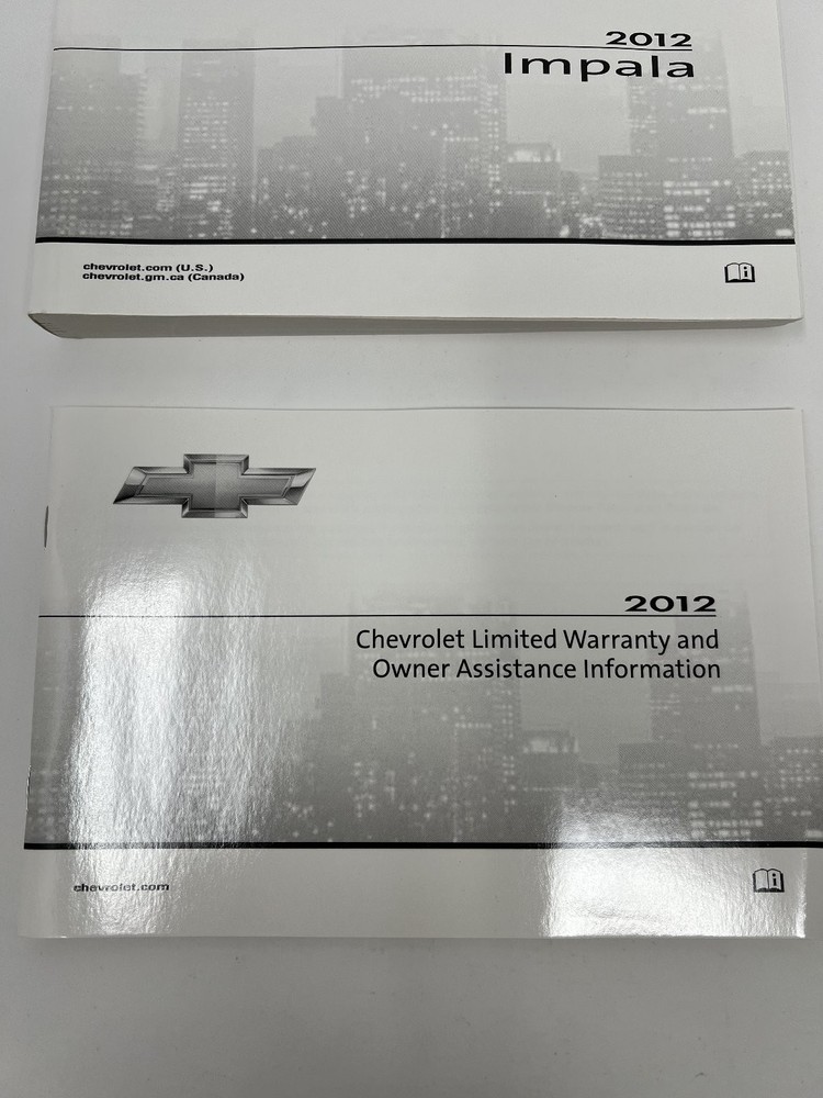 2012 Impala Chevrolet Owners Manual OEM Complete Set