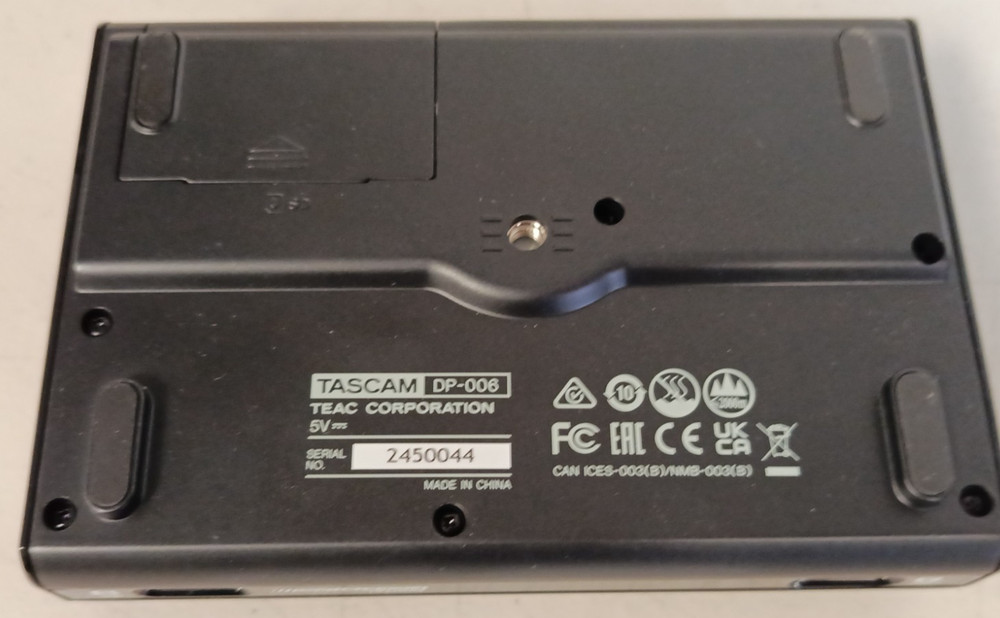 TASCAM DP-006 Multi-Track Recorder (MTR) - 6 Tracks, SD/SDHC Multi-Track