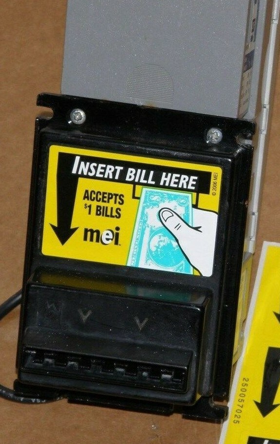 MARS MEI VN2512 bill validator 24 volt MDB, will take $1 ONLY