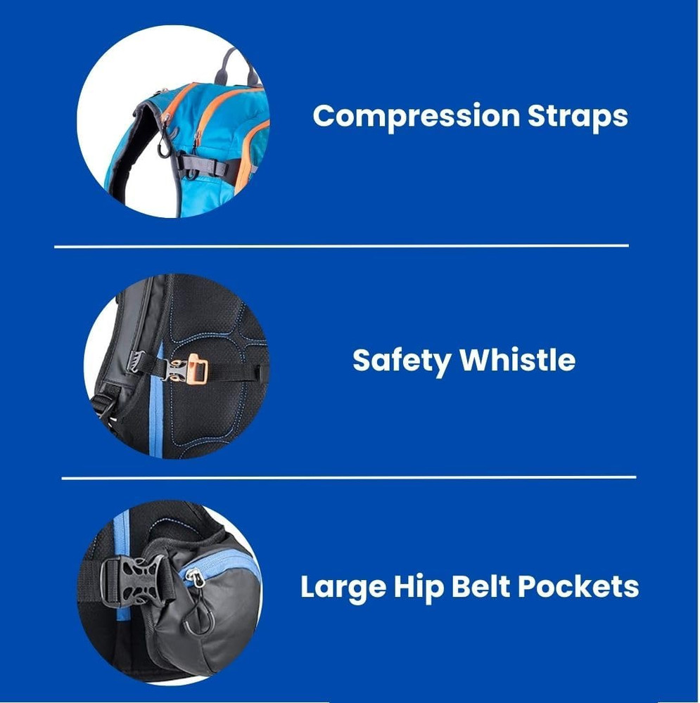 Core Avalanche Kit,Ski Backpack Including Recco & Removable Back Protector, Hydr