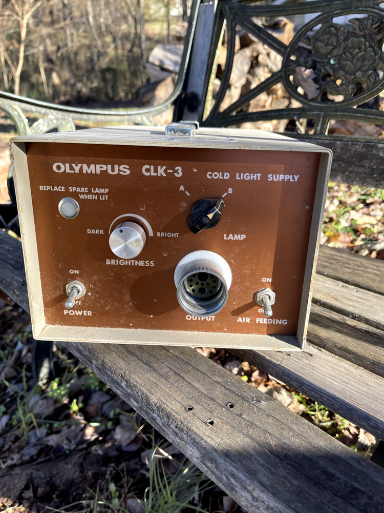 Olympus CLK-3 Cold Light Supply Endoscopy Light Source Untested