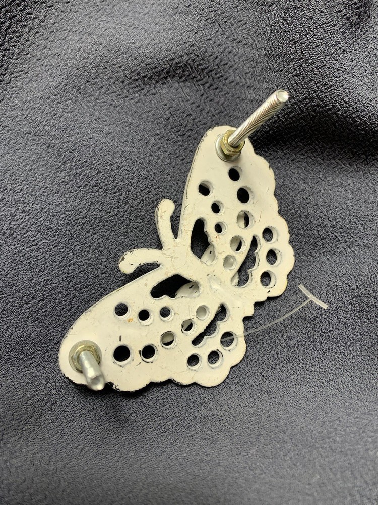 1 Antique Cast Iron Drawer Pulls Handle Butterfly Kitchen Cabinet Knob